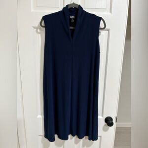 Clara Sun Woo Deep Blue Midi Dress